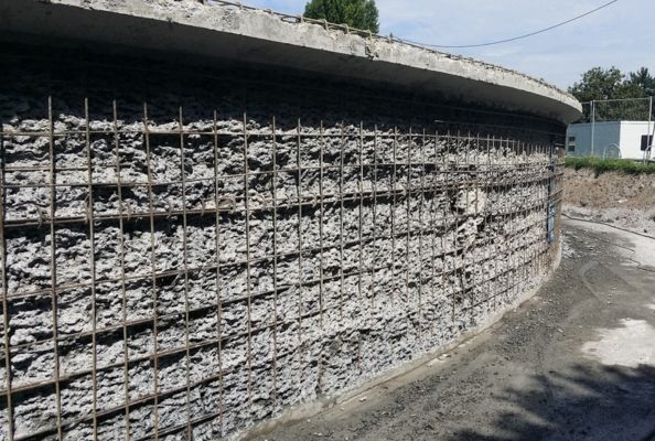 Béton pour bassin de rétention chimique