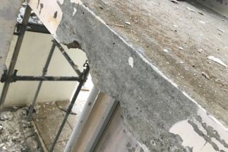 Agression chimique sur béton armé