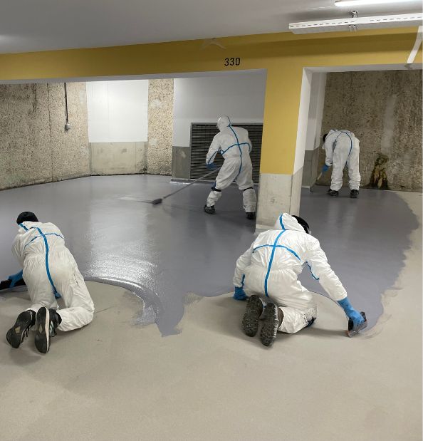 Étanchéité liquide parking