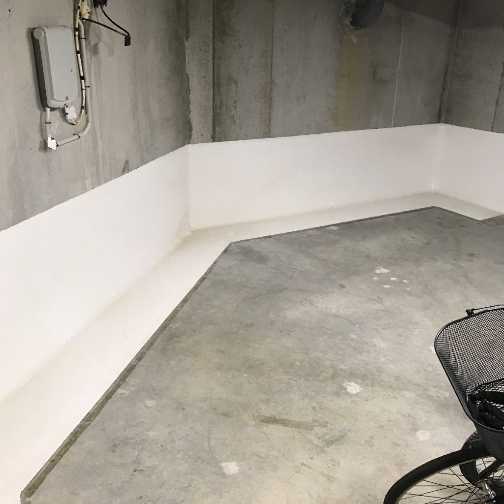 Reprise d'une venue d'eau au droit d'un point singulier de cuvelage
